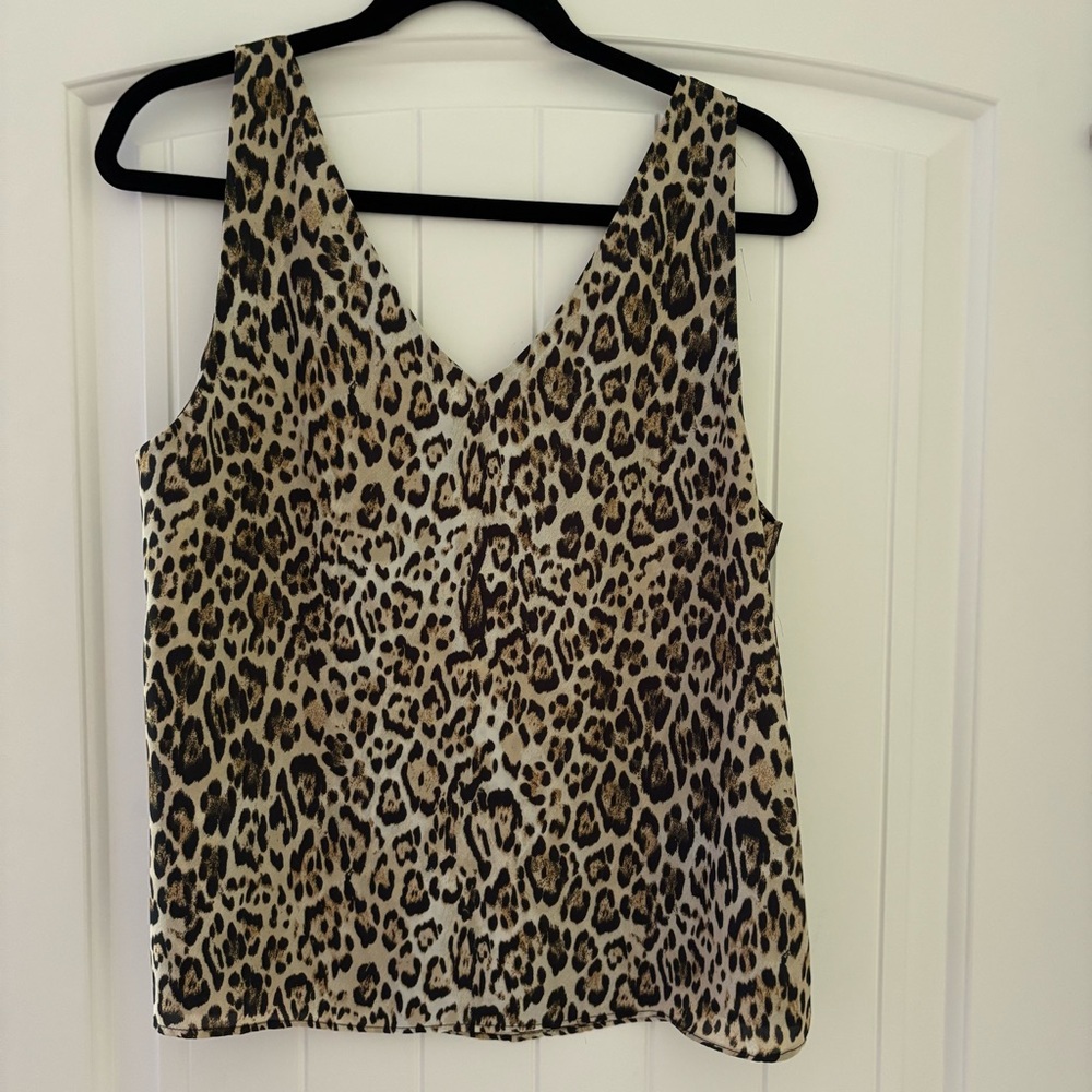 Leyden Leopard Print Sleeveless Top